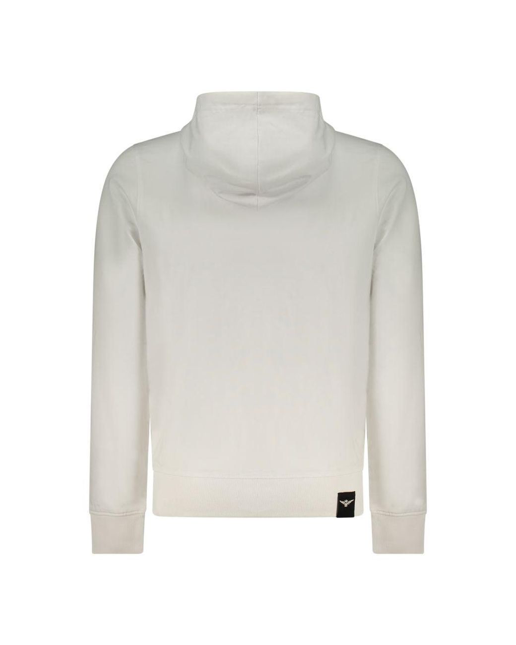 Accademia Militare Gray Bianco Cotton Men's Hoodie for men