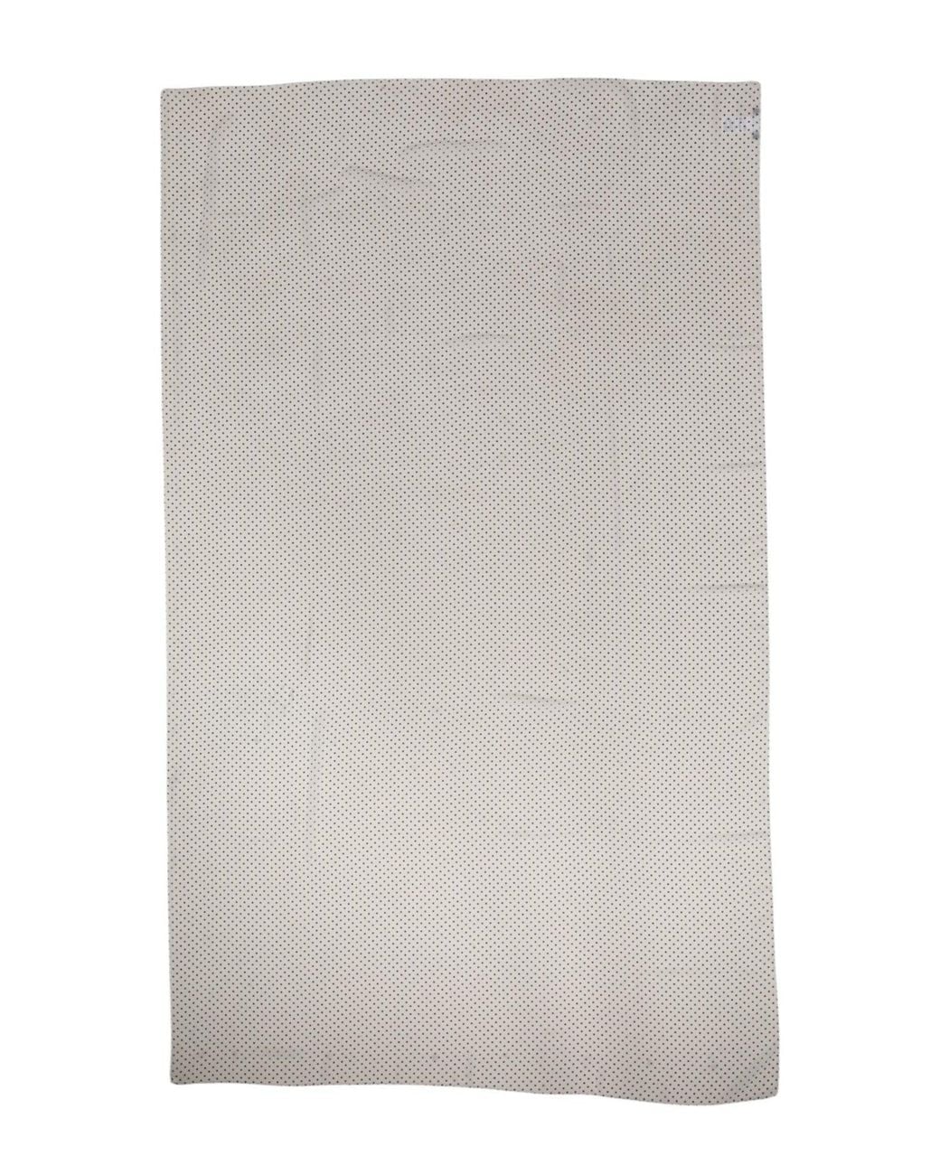 Dolce & Gabbana Gray Polka Dots Polyester Wrap Shawl Scarf