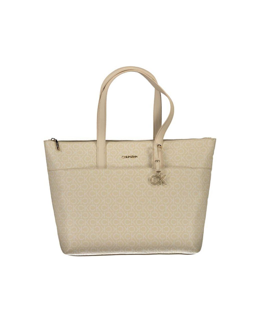 Desigual Natural Polyethylene Handbag