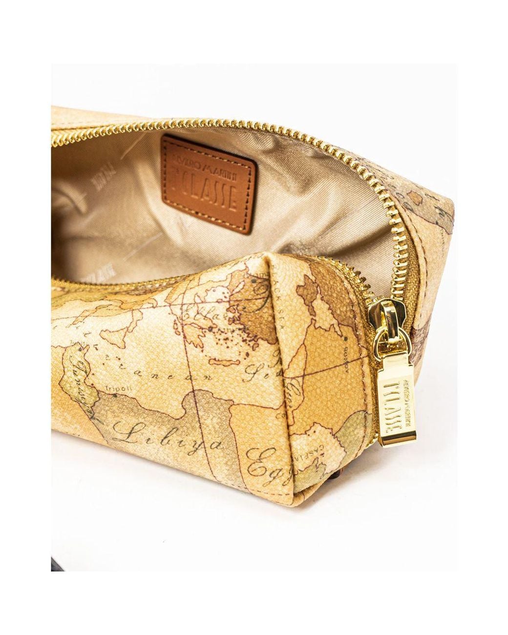 Alviero Martini 1A Classe Metallic Cotton Clutch Bag