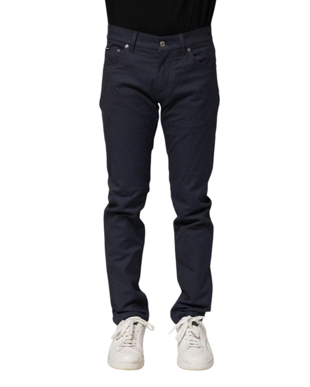 Dolce & Gabbana Blue Slim Denim Jeans for men