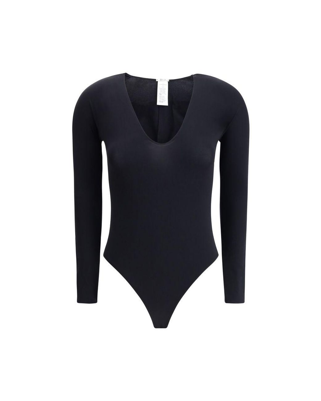 Wolford Blue Black Polyamide Top