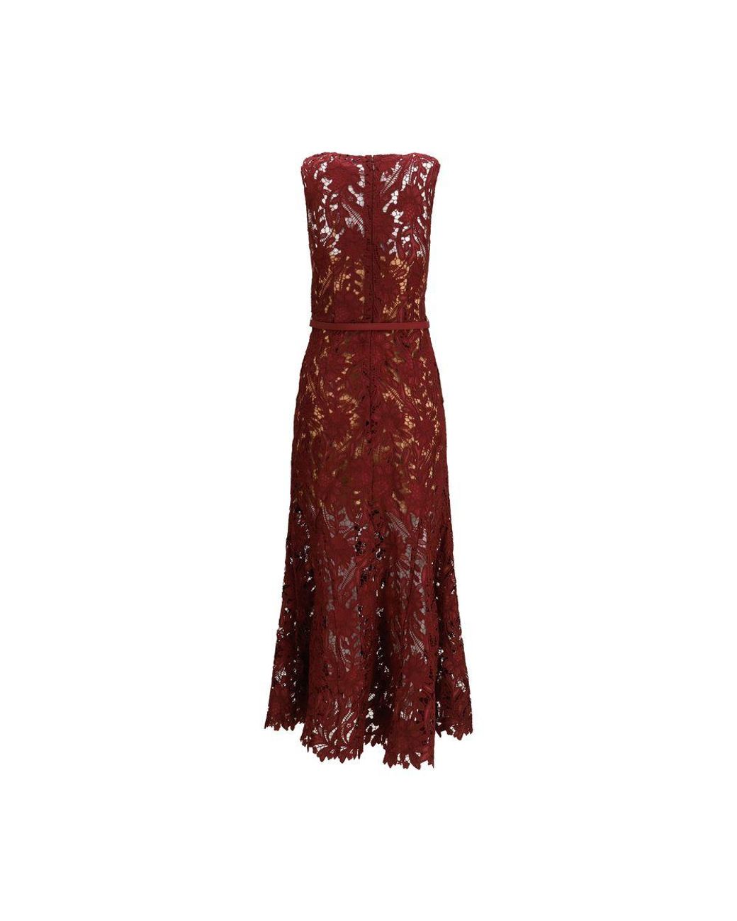 sachin and babi light blue dress self-portrait Rhinestone Maxi Dress in Red
