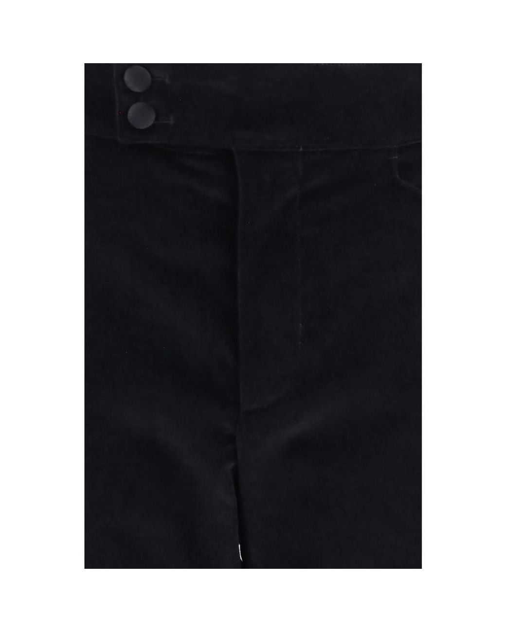 Dolce & Gabbana Black Cotton Casual Pants for men
