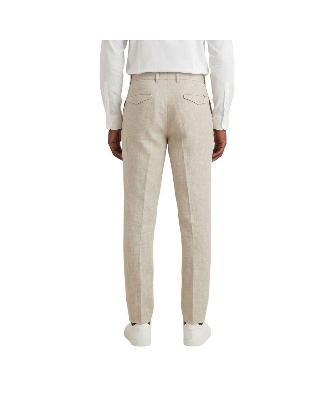 Gianni Lupo Natural Linen Casual Pants for men