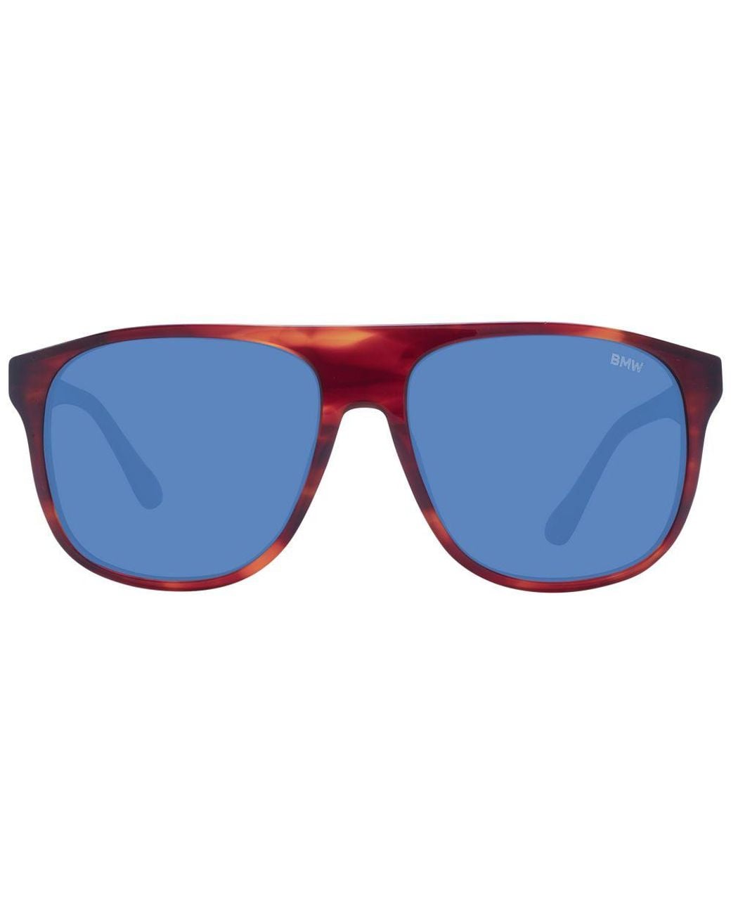 BMW Blue Brown Acetate Sunglasses for men