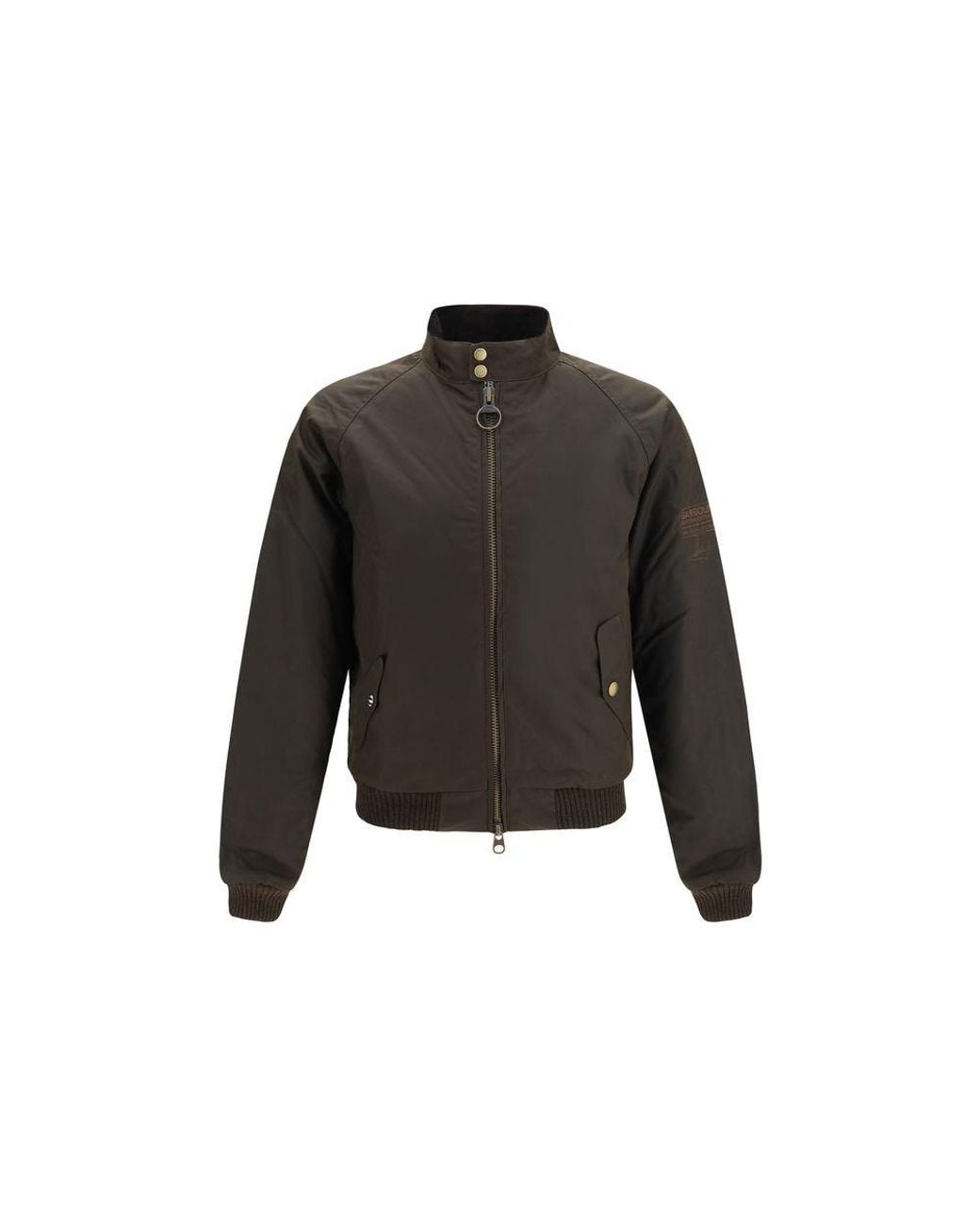 Barbour Black Cotton Bomber for men
