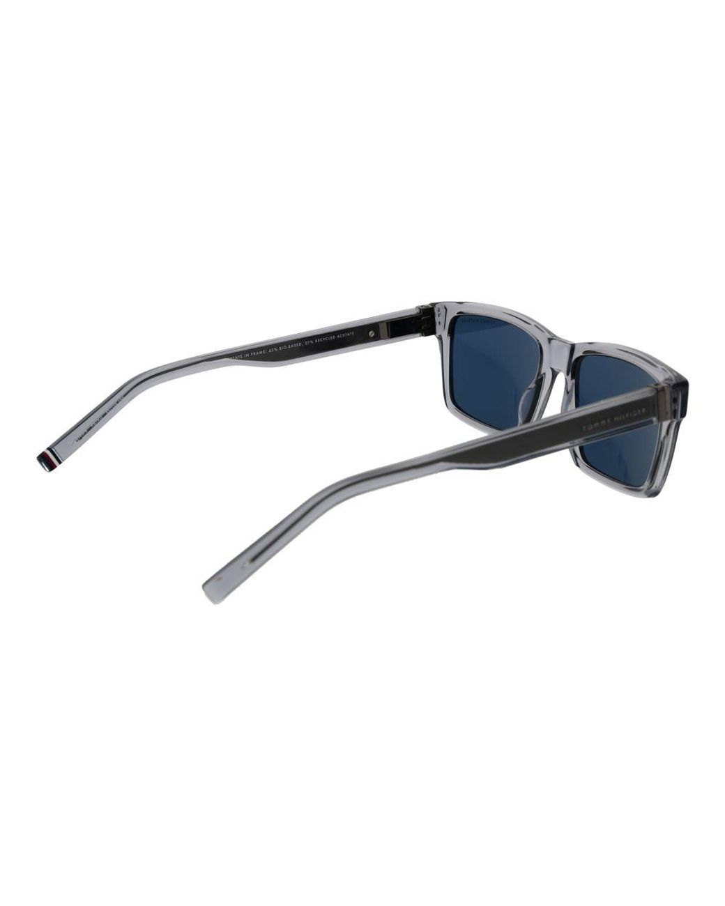 Tommy Hilfiger Blue Gray Acetate Sunglasses for men