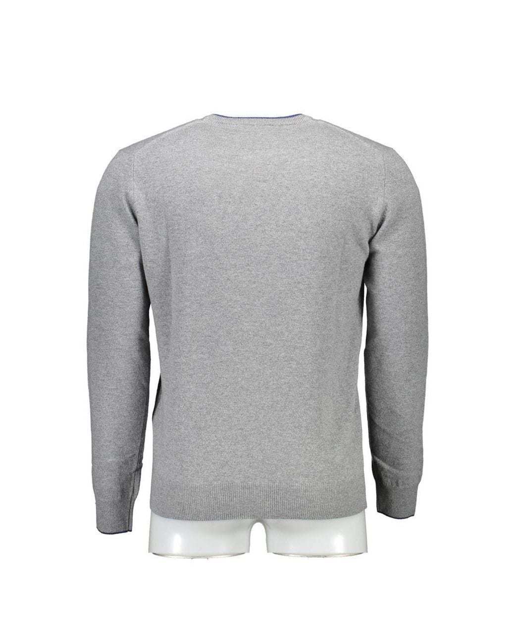 Harmont & Blaine Gray Wool Men Sweater for men