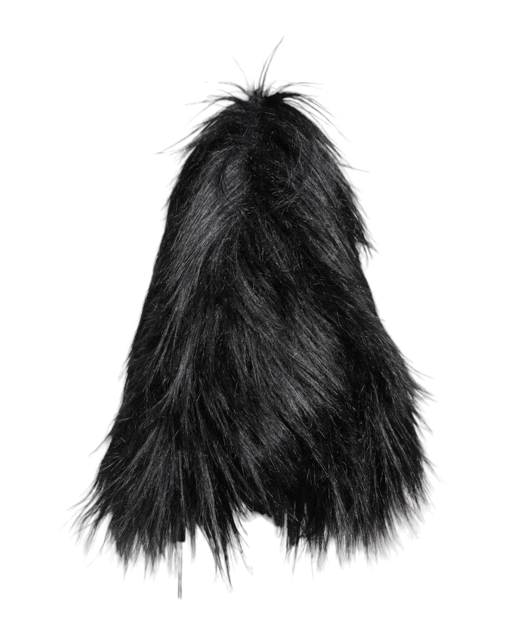 Dolce & Gabbana Black Acrylic Fur Bucket Hat