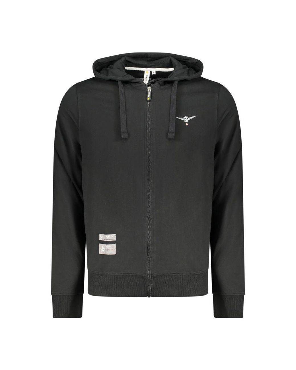 Accademia Militare Black Cotton Men's Hoodie for men