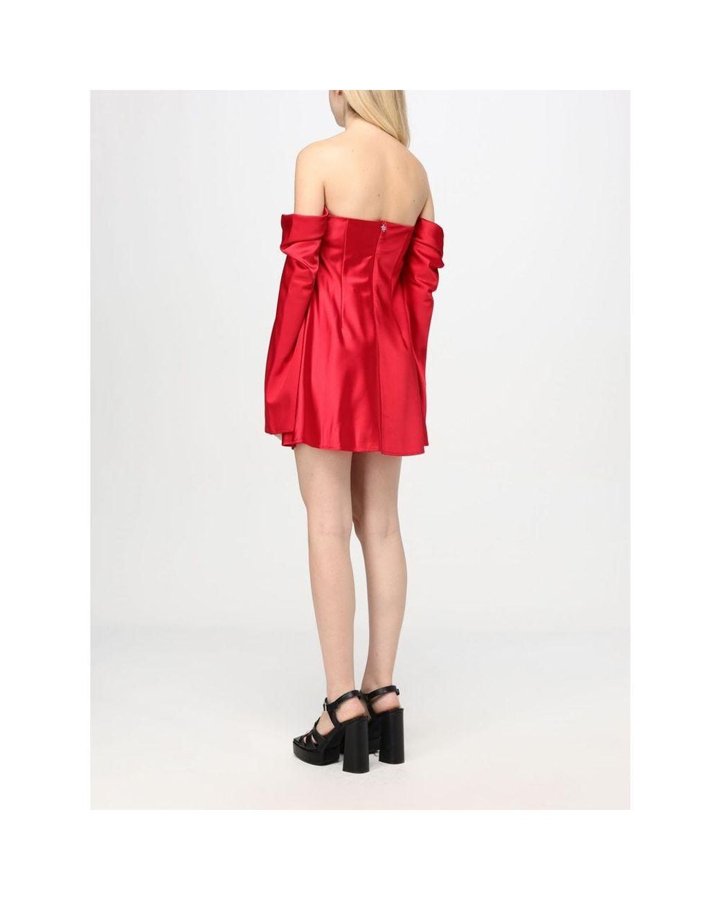 Aniye By Red Multicolor Polyester Cocktail Dress