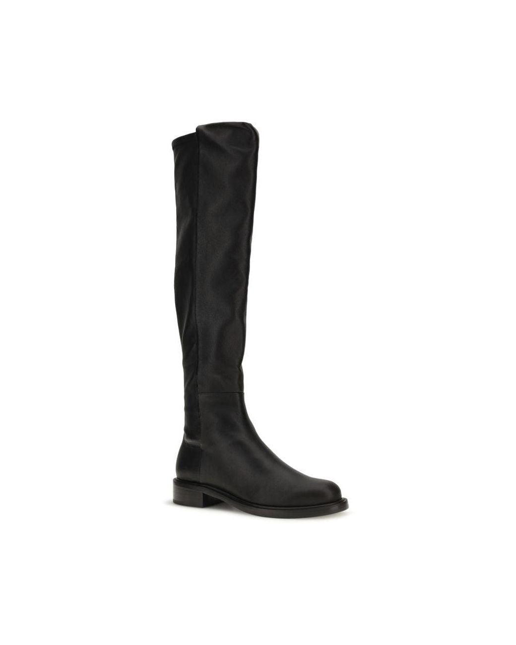 Stuart Weitzman Black Napa Leather / Calf Bos Taurus Over The Knee