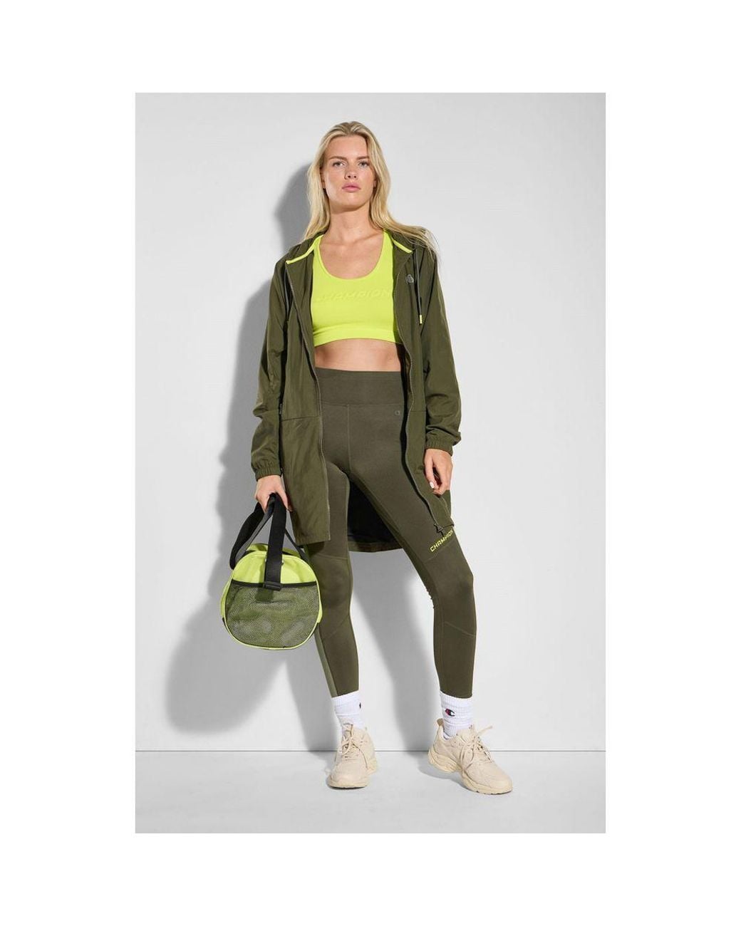 Champion Green Polyamide Shell Jacket