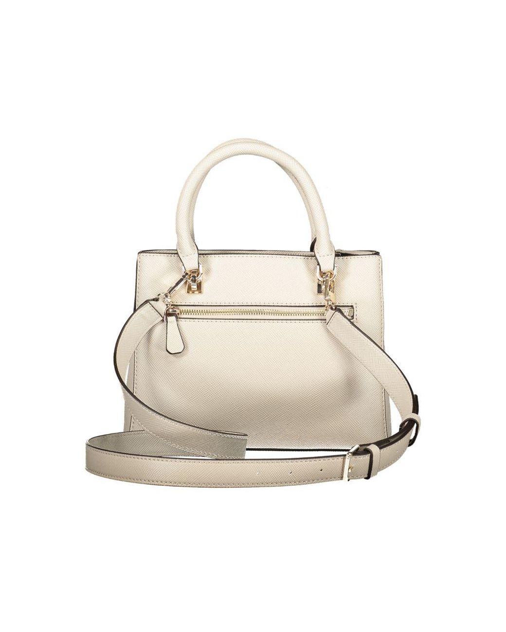 Guess Natural Beige Polyurethane Handbag
