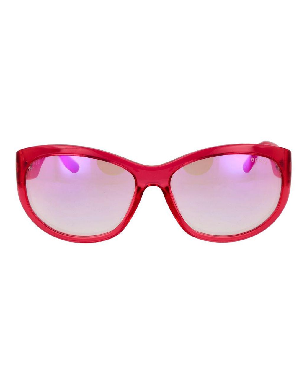 Guess Red Pink Stainless Steel Sunglasses