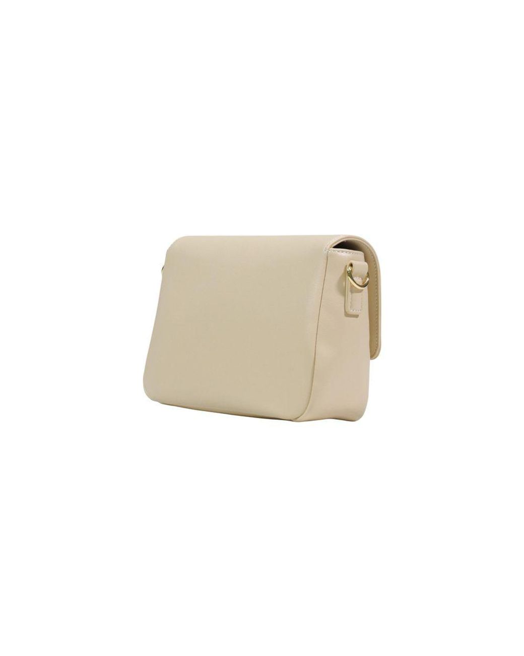 Love Moschino Natural Cream Polyethylene Handbag