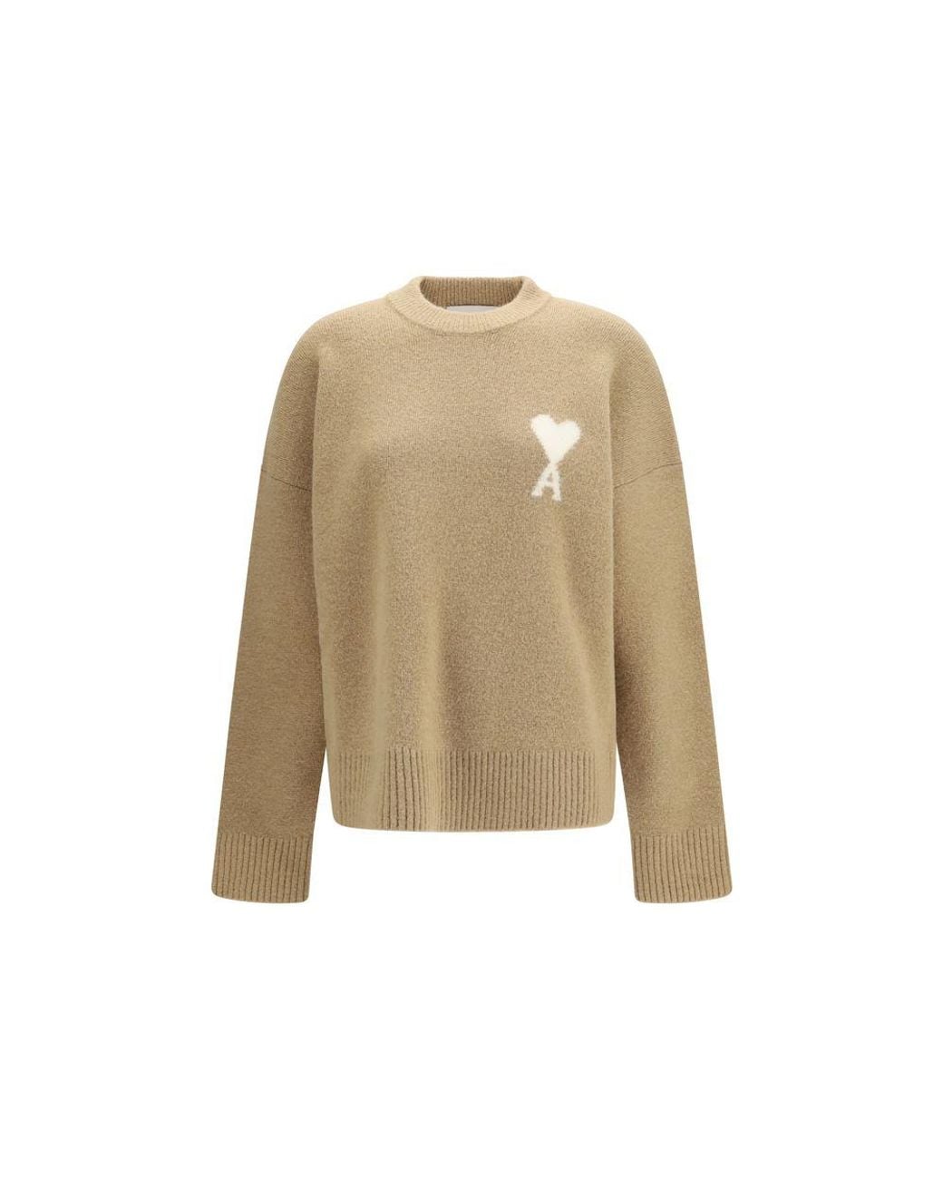 AMI Natural Beige Alpaca Vicugna Pacos Sweatshirt