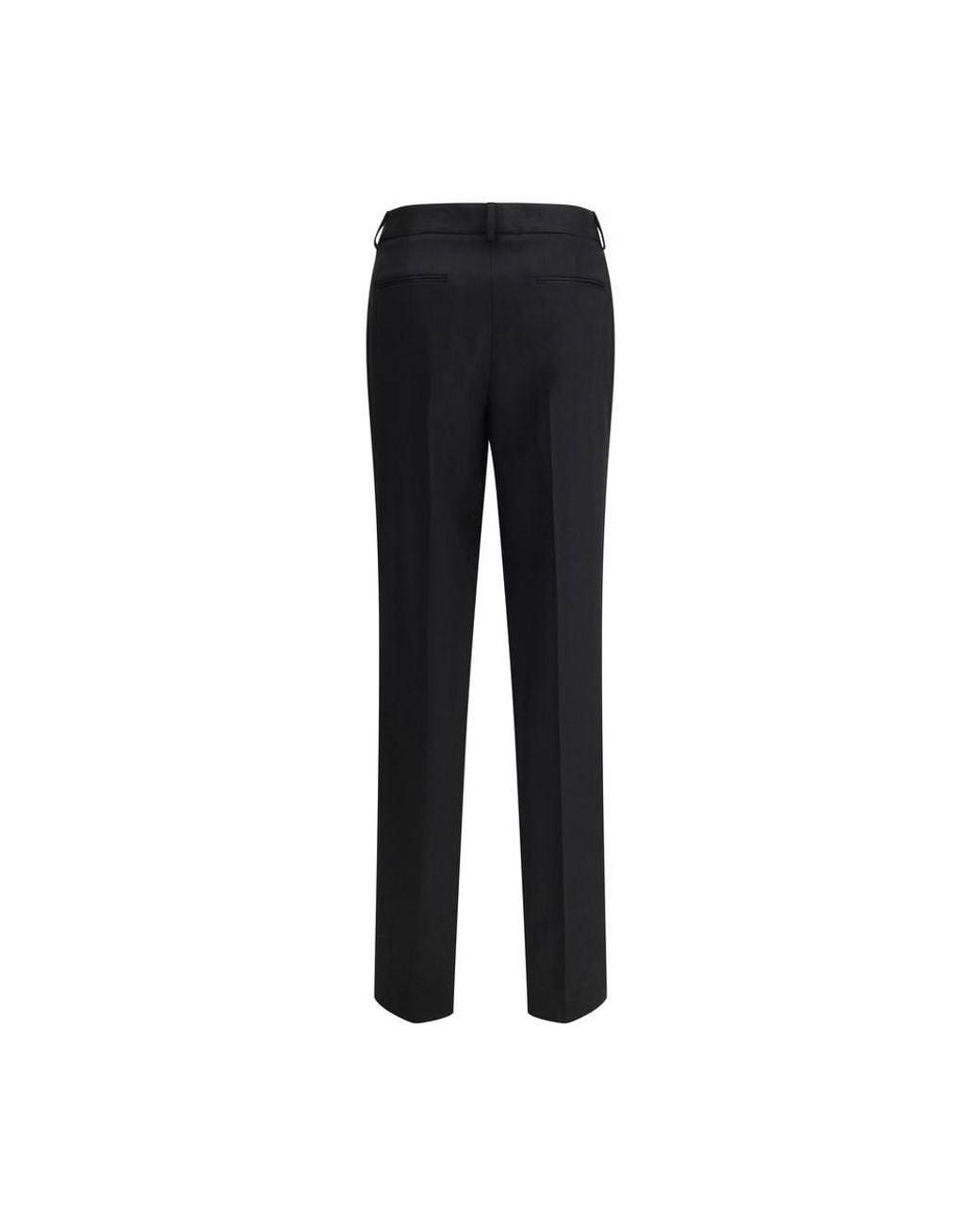 Lardini Black Straight Tailored Pants