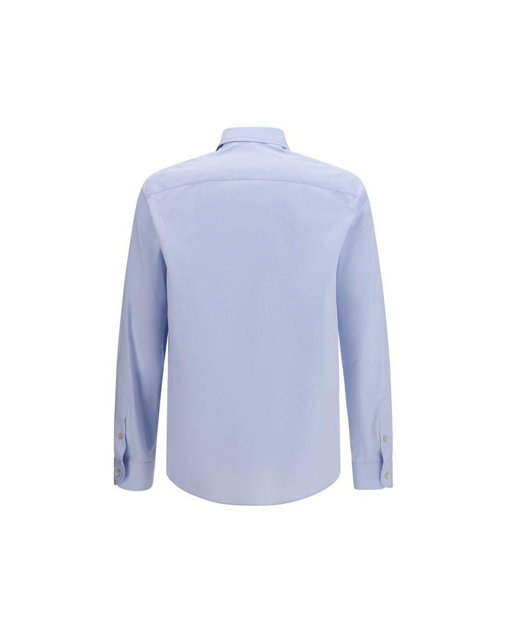 Valentino Garavani Blue Cotton Dress Shirt for men
