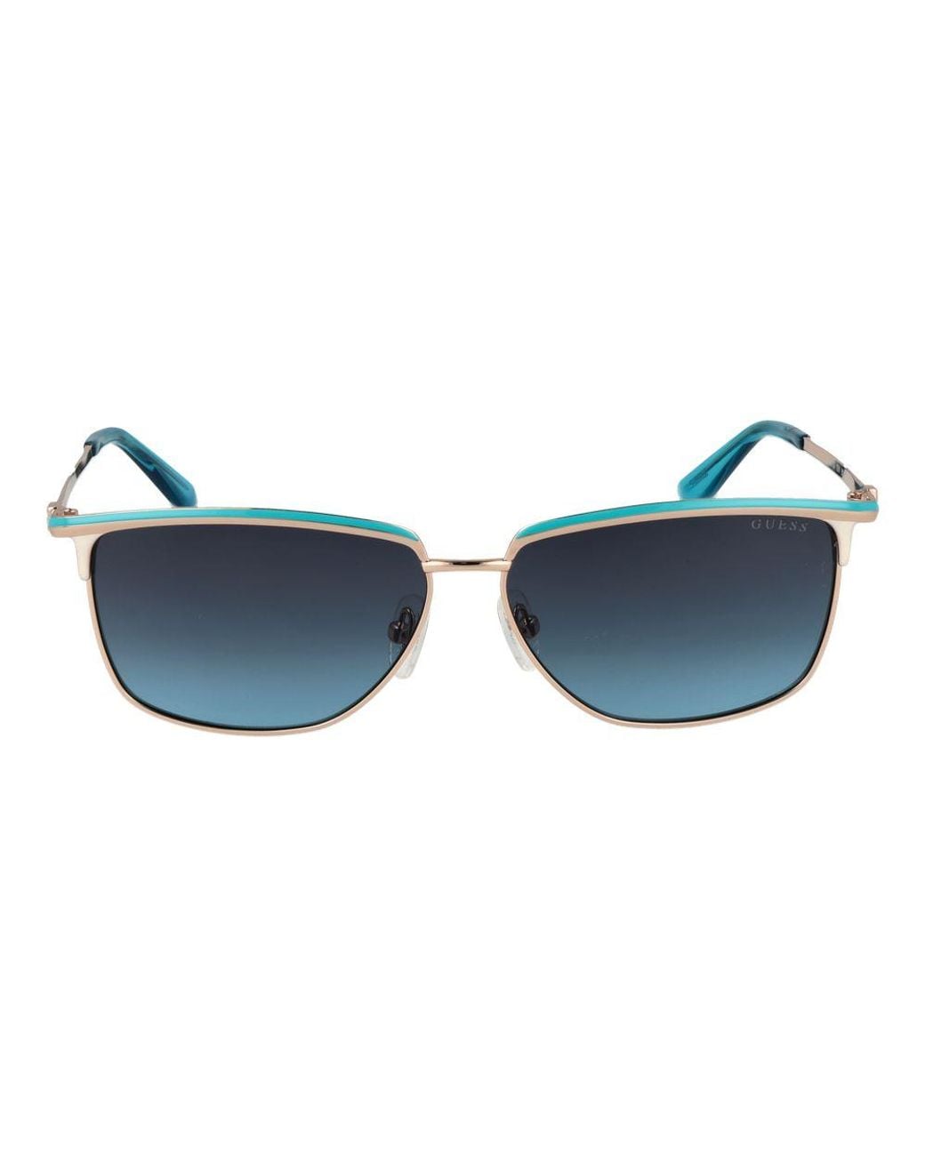 Guess Blue Gold Metal Sunglasses