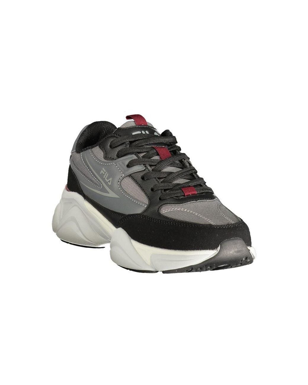 Fila Black Gray Polyurethane Sneaker