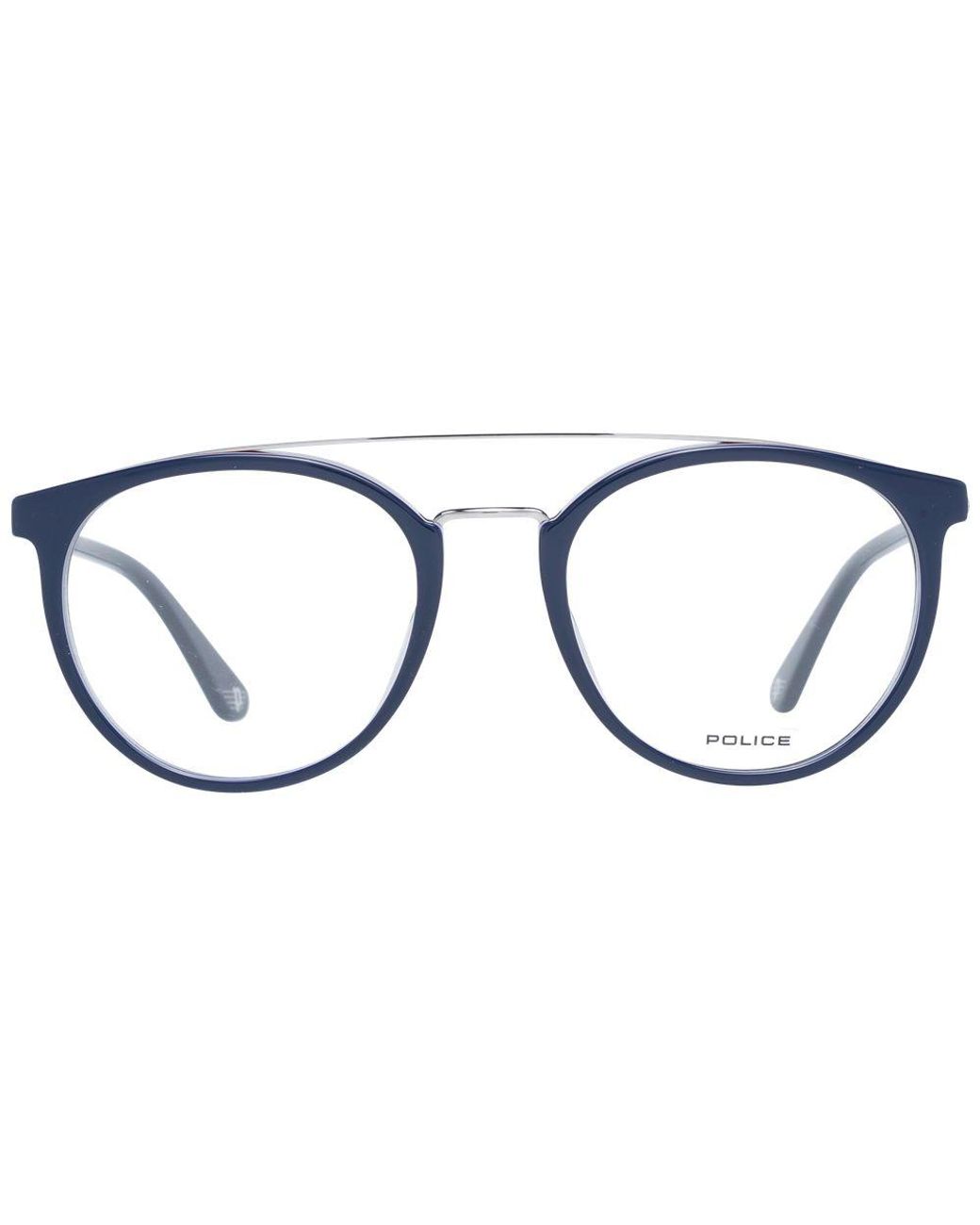 Police Blue Metal & Plastic Glasses (Frames) for men
