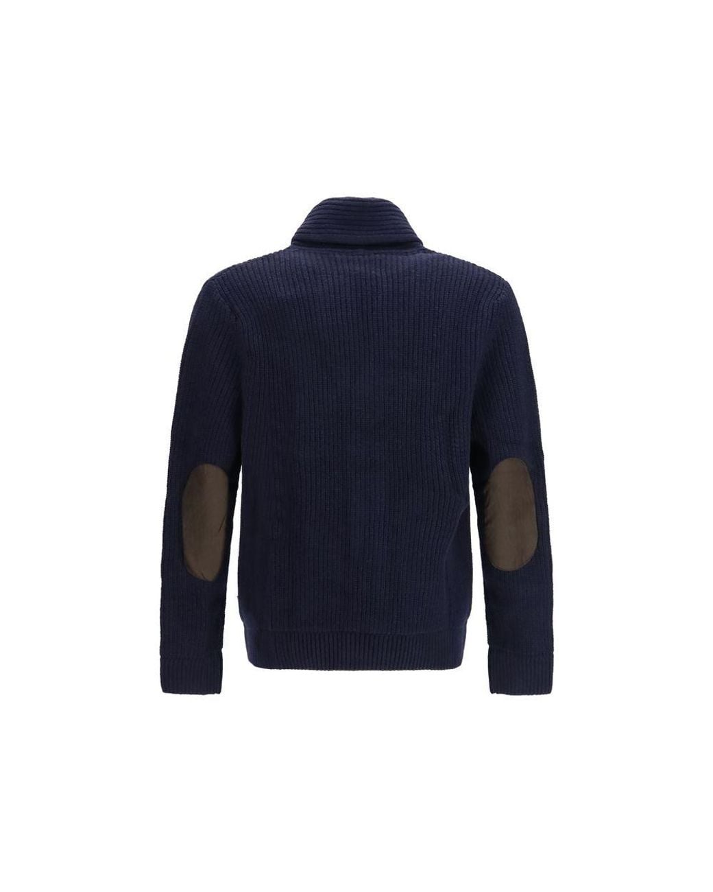 Barbour Blue Wool Oves Aries Cardigan for men