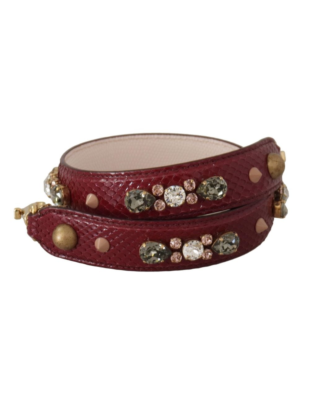 Dolce & Gabbana Multicolor Elegant Python Leather Bag Strap