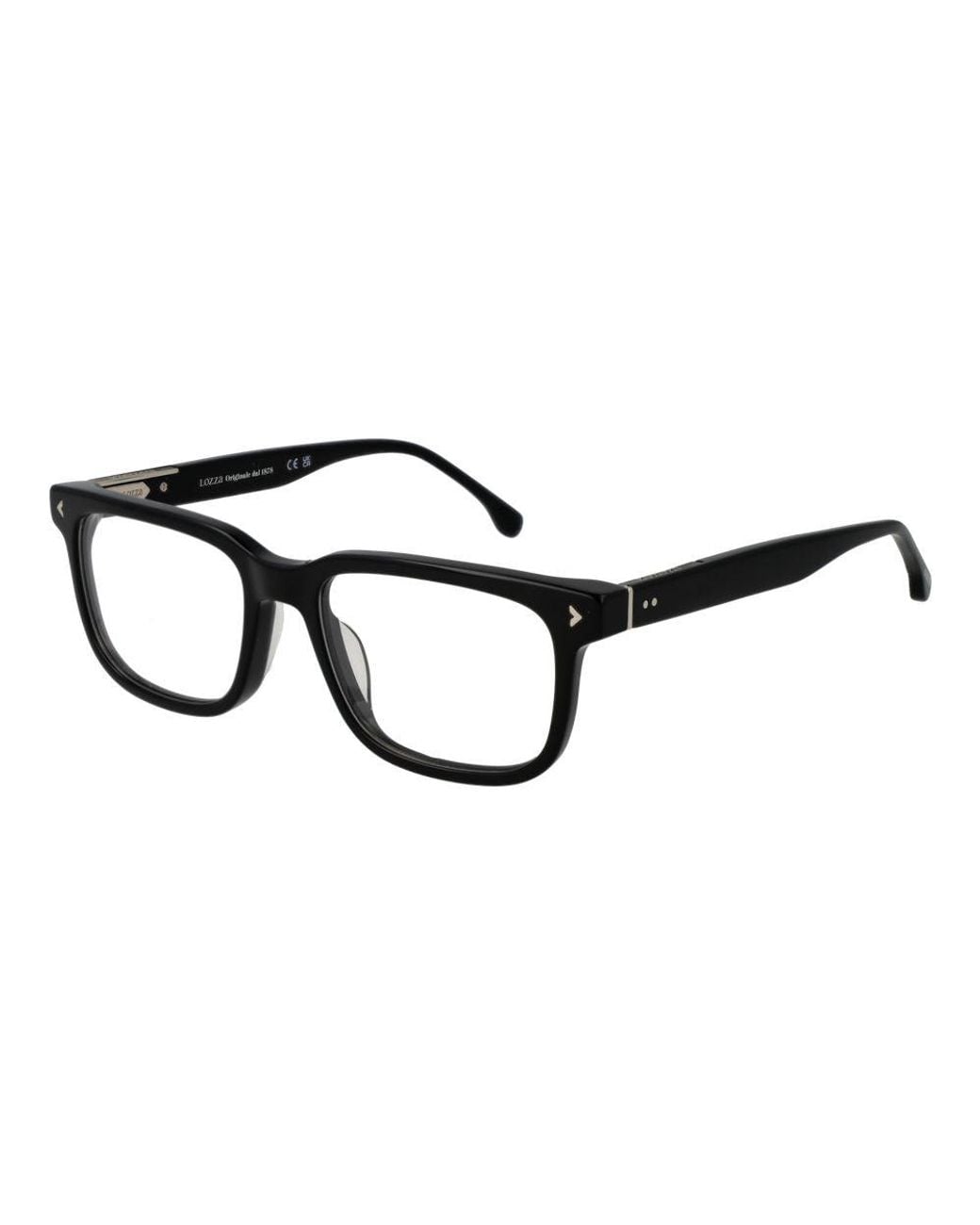Lozza Black Cellulose Acetate Glasses (frames) for men