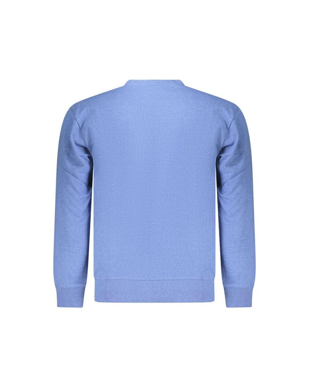 Superga Blue Azzurro Cotton Men Sweatshirt for men