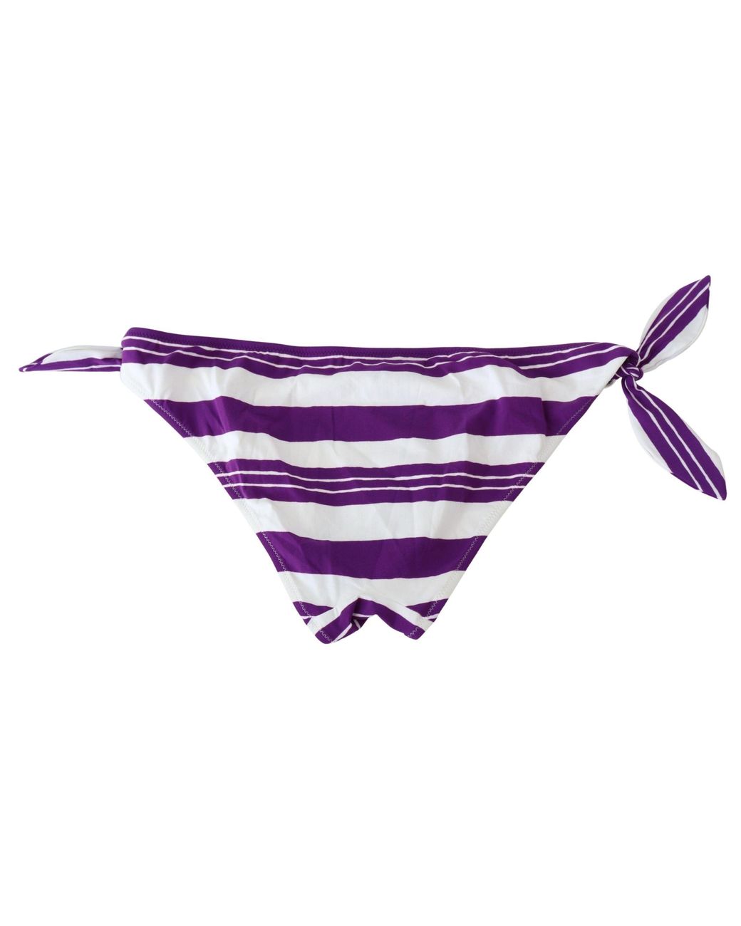Dolce & Gabbana Black Chic Striped Bikini Bottom