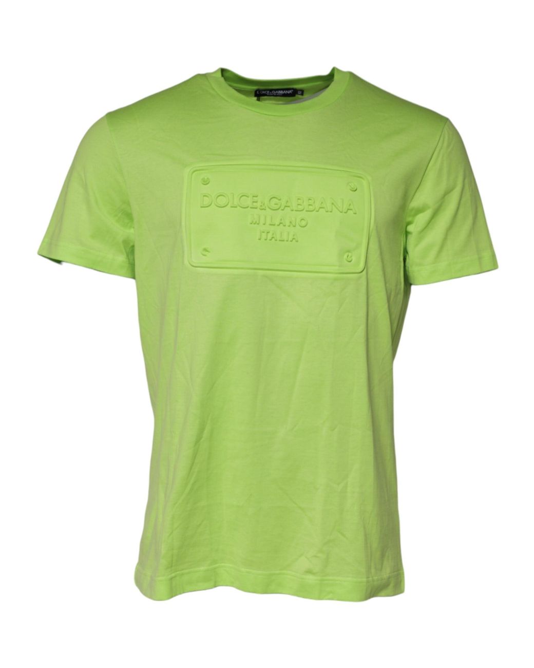 Dolce & Gabbana Green Logo Graphic Tshirt for men