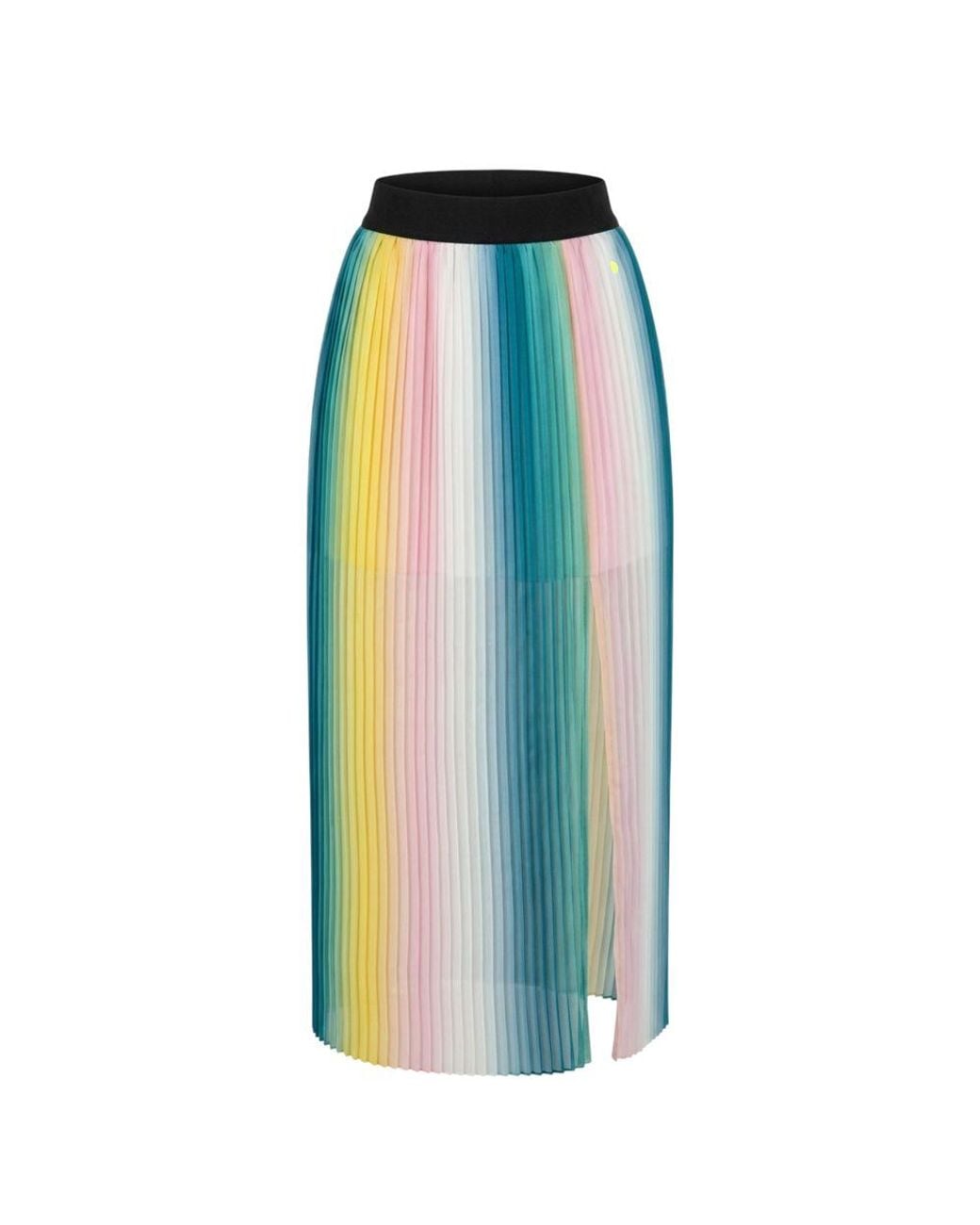 Trussardi Blue Pink Polyester Skirt