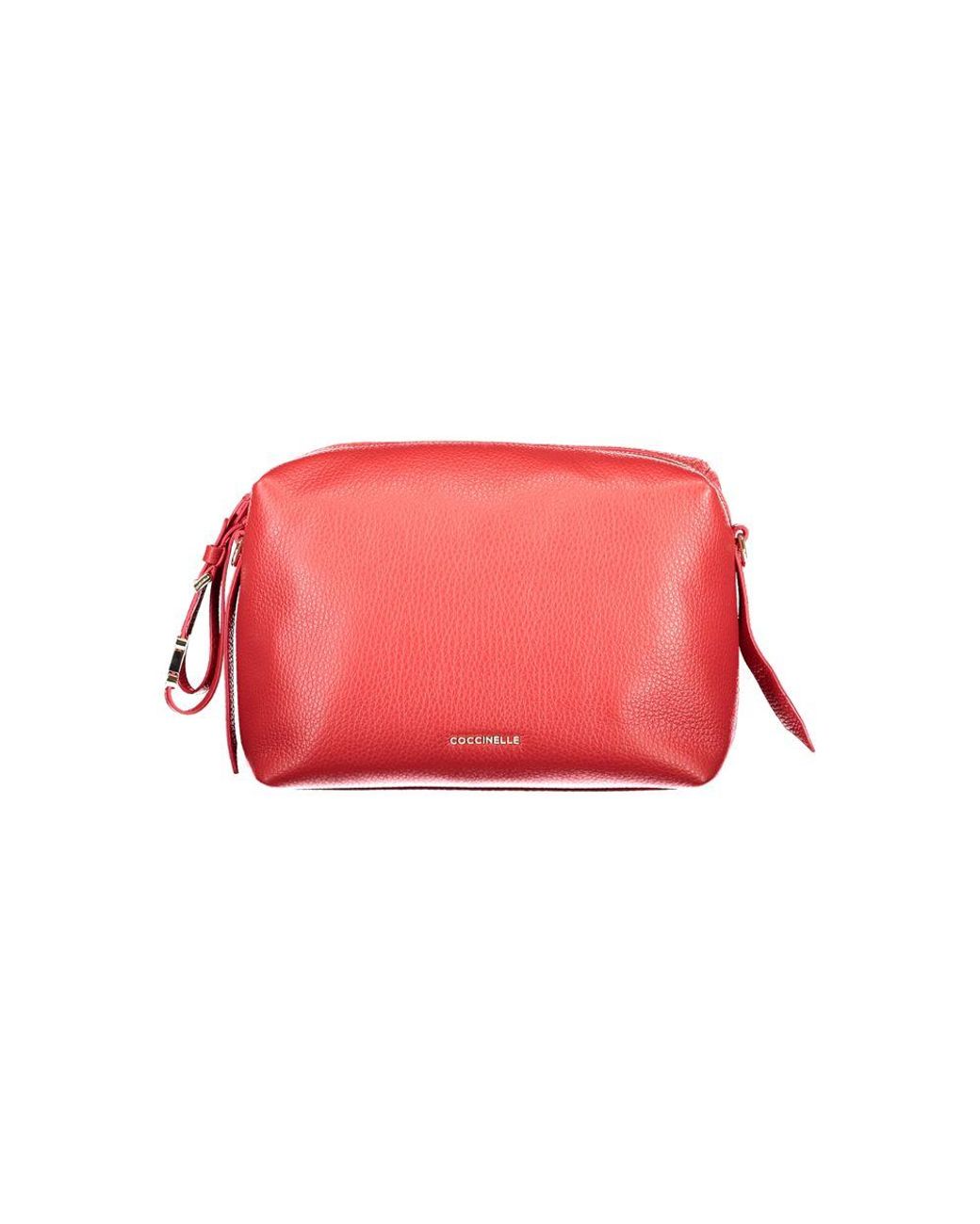 Coccinelle Red Rosso Leather Handbag