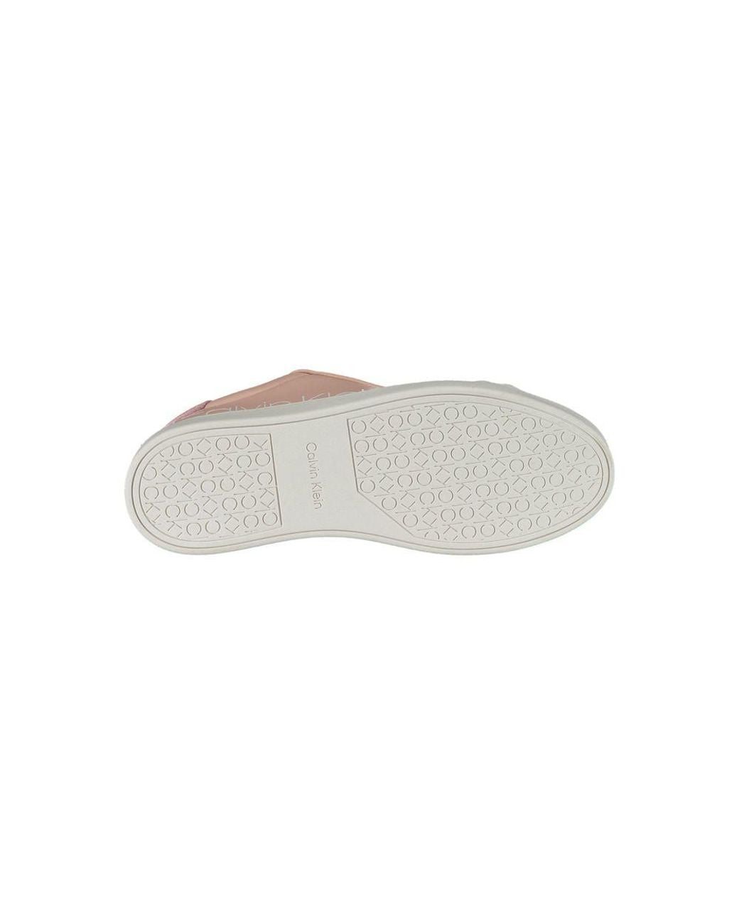 Calvin Klein Pink Leather Sneaker