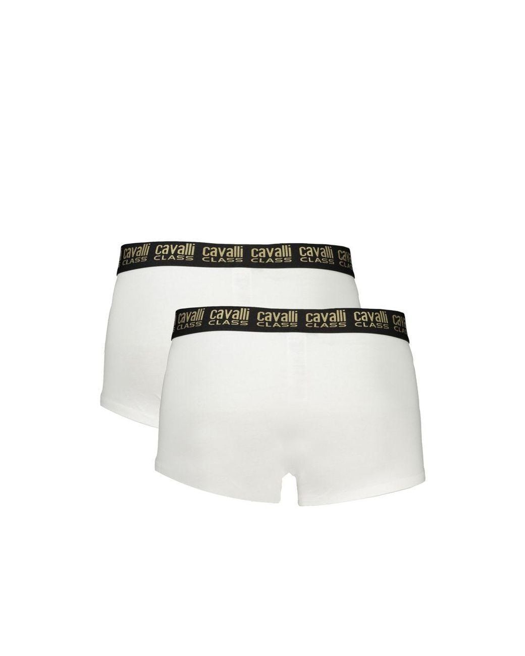 Roberto Cavalli White Cotton Men's Boxer Briefs for men
