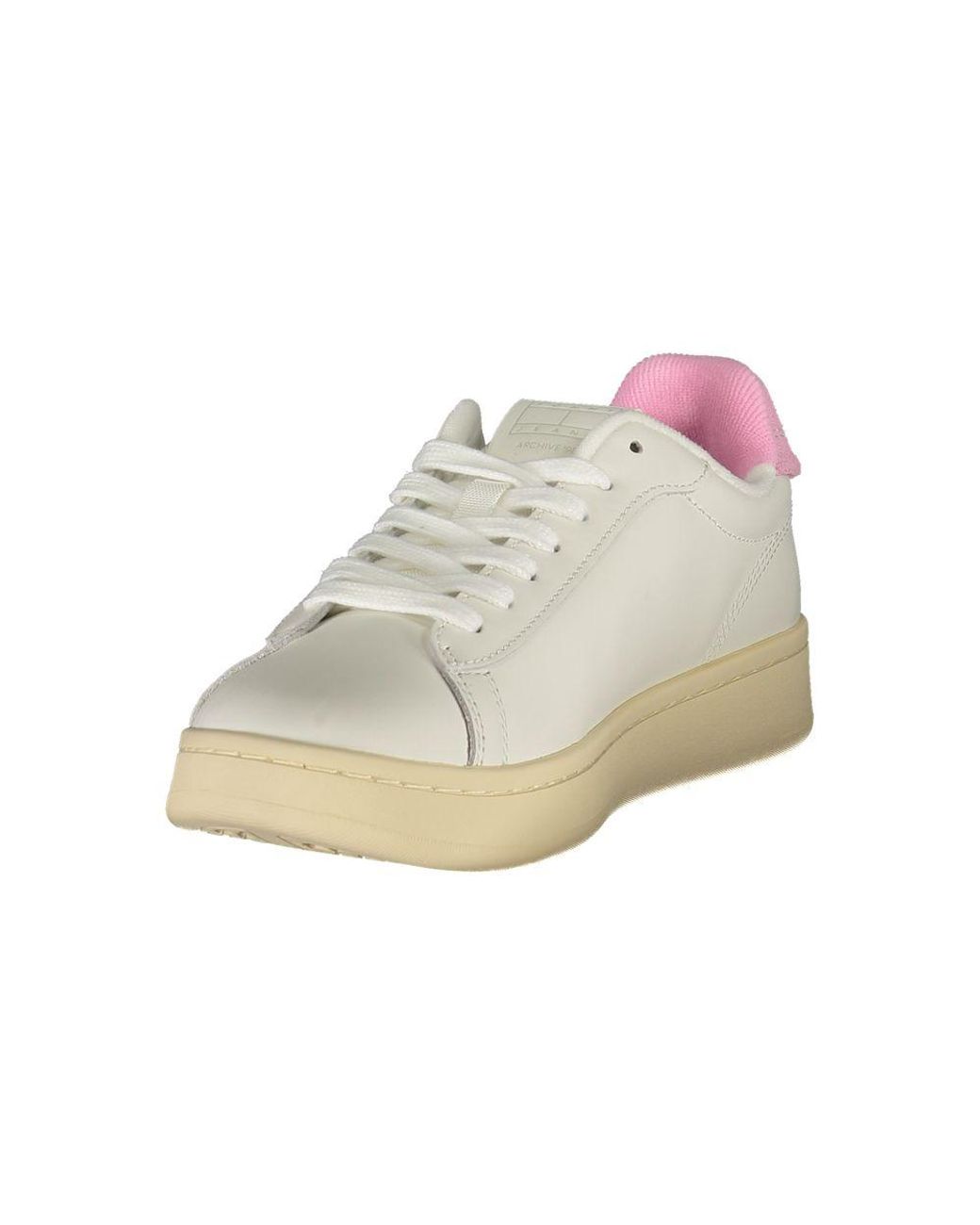 Tommy Hilfiger White Court Leather Sneakers