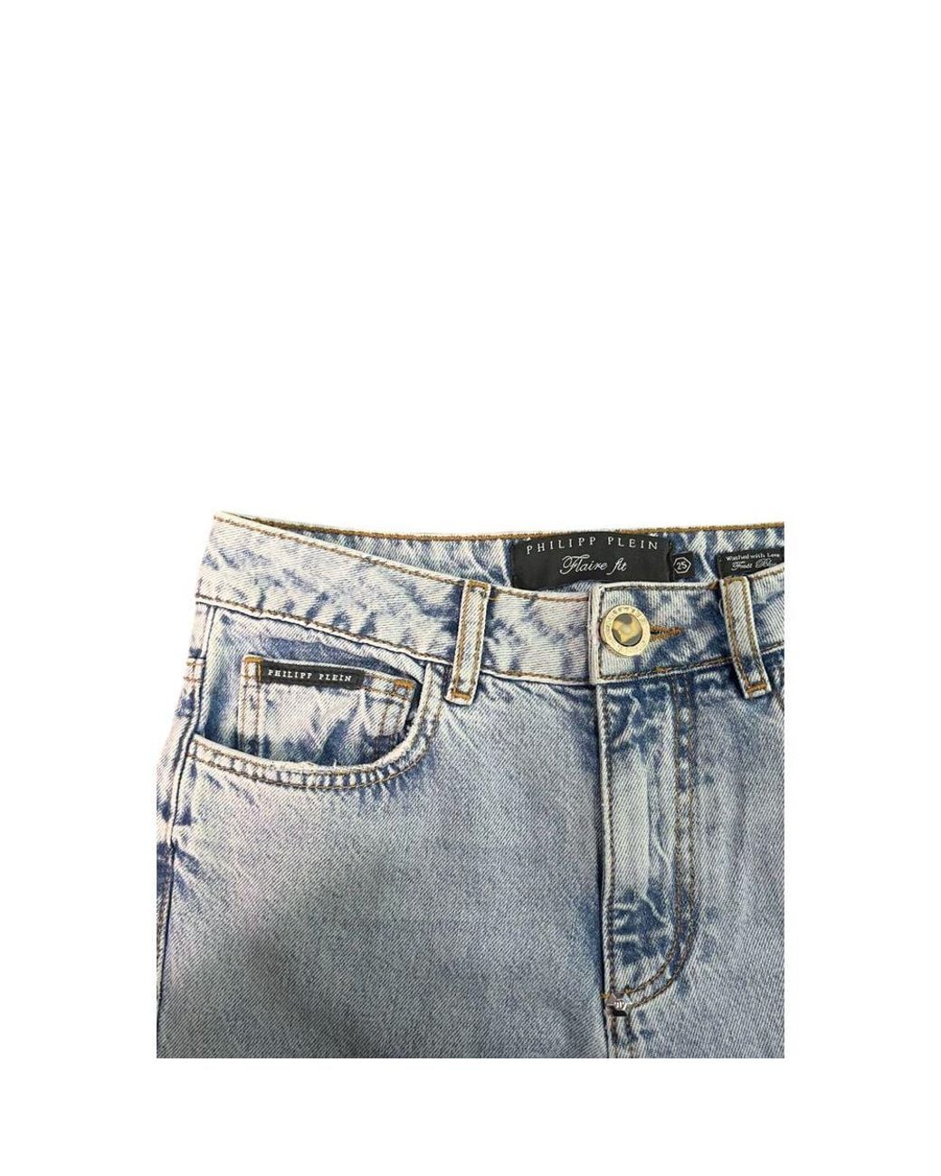 Philipp Plein Blue Cotton Jeans