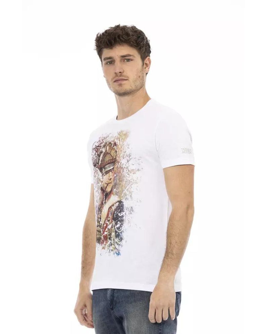 TRUSSARDI ACTION White Cotton T for men