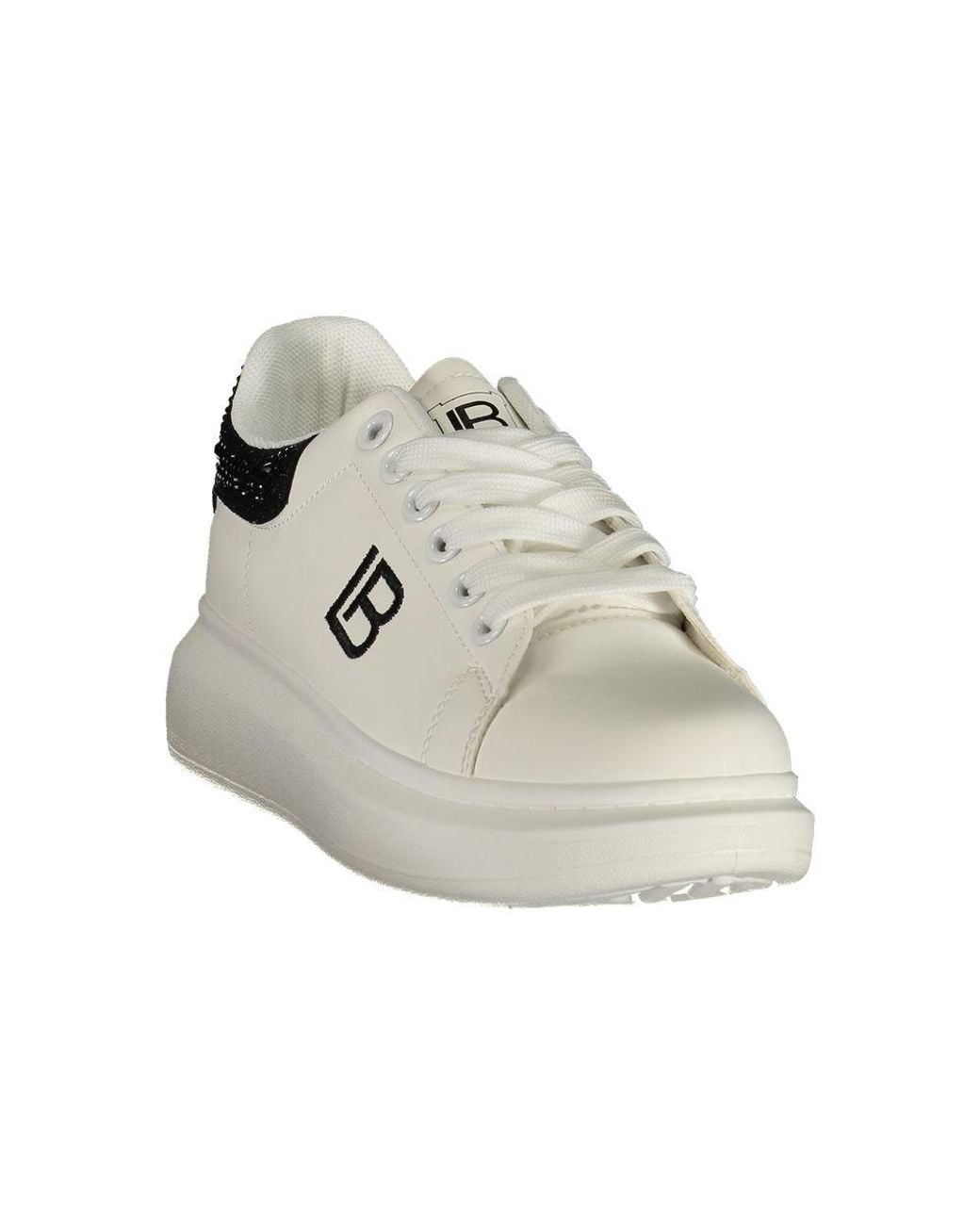 Laura Biagiotti Multicolor White Polyurethane Sneaker