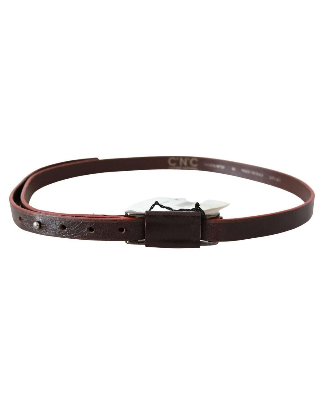 CoSTUME NATIONAL Black Elegant Leather Fashion Belt