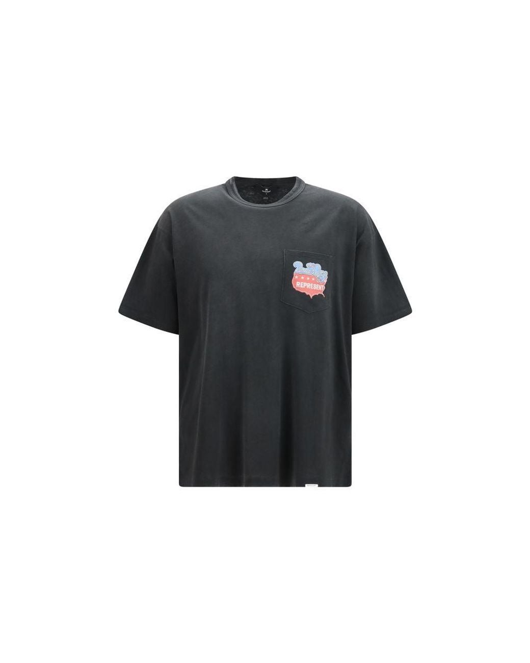 Represent Black Gray Cotton T for men