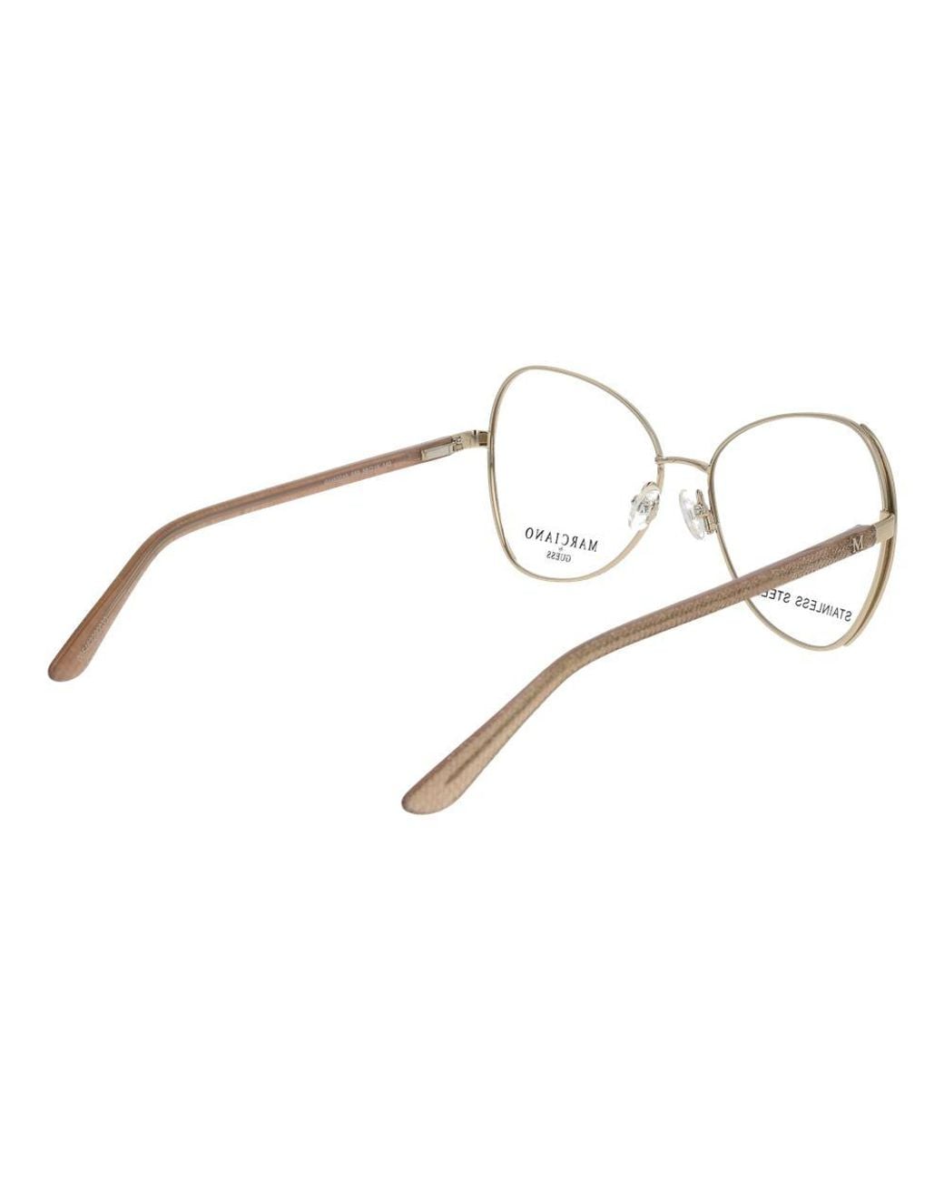 MARCIANO BY GUESS Metallic Gold Metal Glasses (frames)