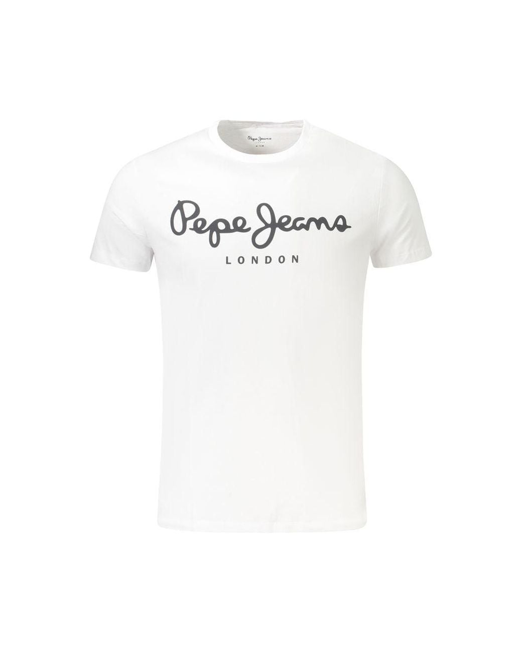Pepe Jeans White Cotton Tshirt for men