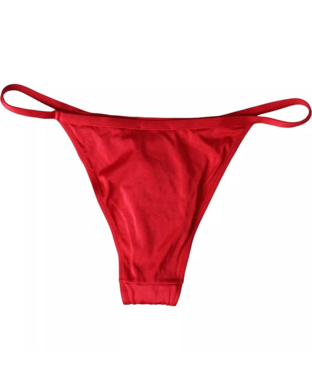 Dolce & Gabbana Red Nylon Stretch Beachwear Swimwear Bottom Bikini