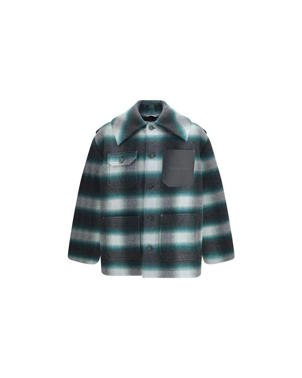 Balenciaga Green Bicolor Wool Oves Aries Full for men