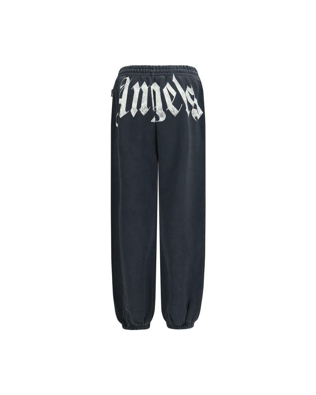 Palm Angels Blue Gray Cotton Joggers (workout Pants) for men