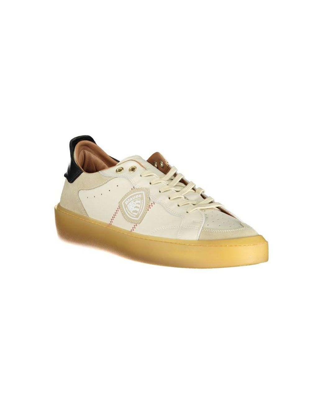 Blauer Yellow White Leather Men Sneaker for men