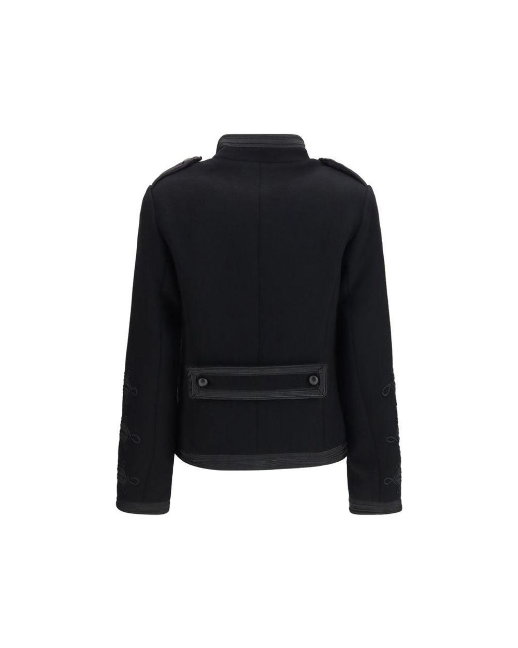P.A.R.O.S.H. Black Wool Oves Aries Jacket